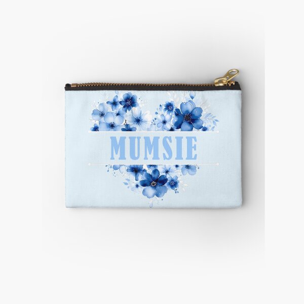 Item preview, Mumsie – Blue Floral Heart Watercolor Illustration designed and sold by EmeraldeaArt.