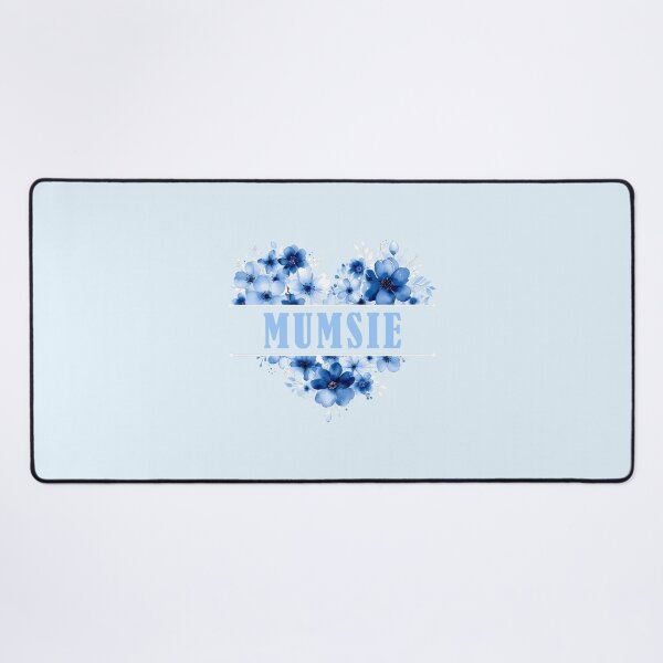 Item preview, Mumsie – Blue Floral Heart Watercolor Illustration designed and sold by EmeraldeaArt.