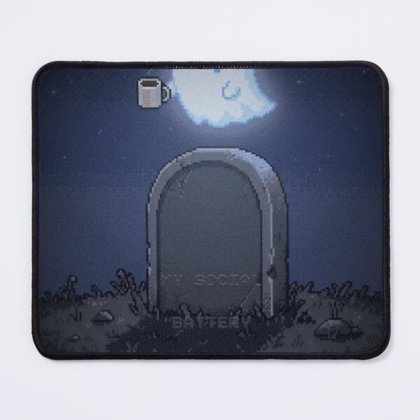 Item preview, Social Battery Dead Inside Funny Introvert Ghost designed and sold by Arobinoz.