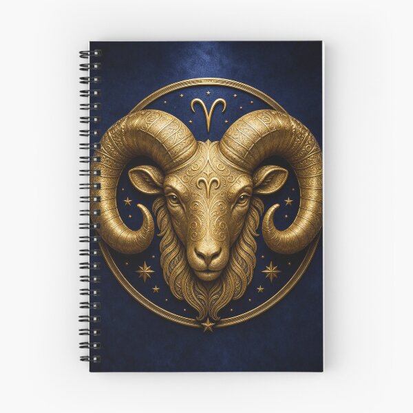 Item preview, Aries Zodiac Gold Ram Symbol – Luxury Astrology Metallic Design designed and sold by Jandedan.