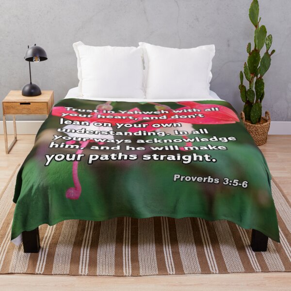 Item preview, Proverbs 3:5-6 Trust In Yahweh - Fuchsia Flowers Photograph designed and sold by InsprtnlArtbyDP.