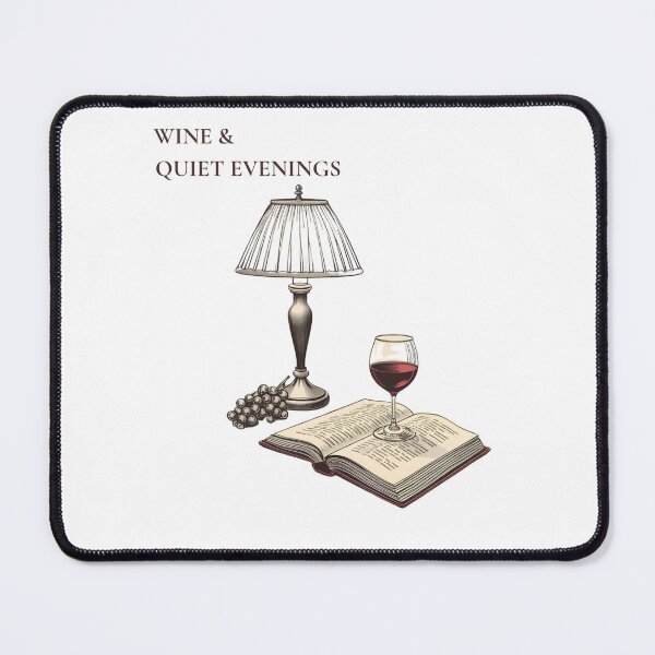 Item preview, Wine & Quiet Evenings Vintige Wine Lover designed and sold by WonderMugStudio.