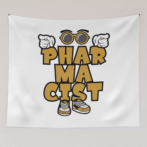 Item preview, Pharmacist - PROFESSIONS typography Character Bold Funny designed and sold by NFTWords.