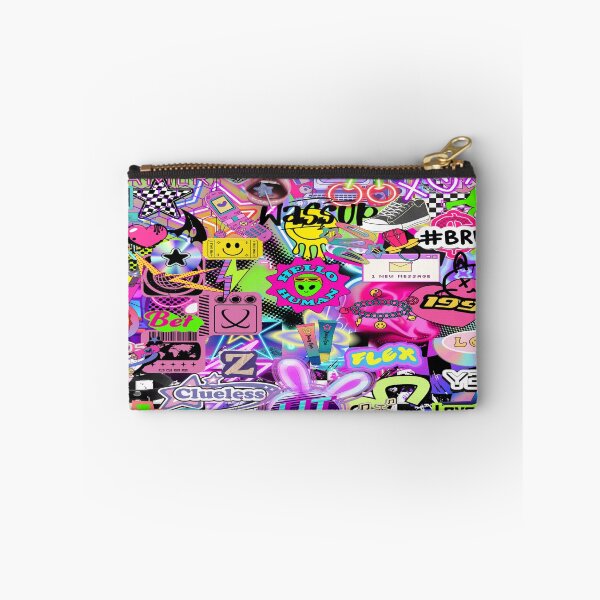 Item preview, Y2K Scenecore Stickerbomb Glitchcore Collage designed and sold by Side By Side Studio.