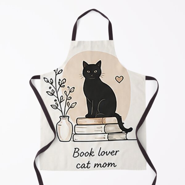 Item preview, Book Lover Cat Mom | Cozy Black Cat Reading Aesthetic designed and sold by Sara-Ai.