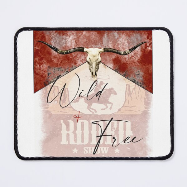 Item preview, Wild & Free Rodeo Bull Skull Art designed and sold by Vicky021.