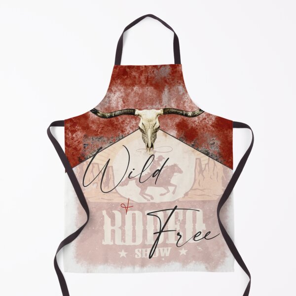 Item preview, Wild & Free Rodeo Bull Skull Art designed and sold by Vicky021.