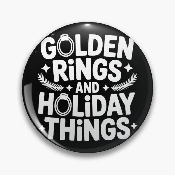 Item preview, Golden Rings and Holiday Things designed and sold by theartfulaspie.
