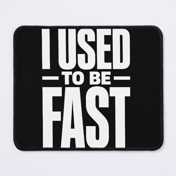 Item preview, I Used to Be Fast Funny Aging Runner Typography T-Shirt designed and sold by ArcaneArtistry.