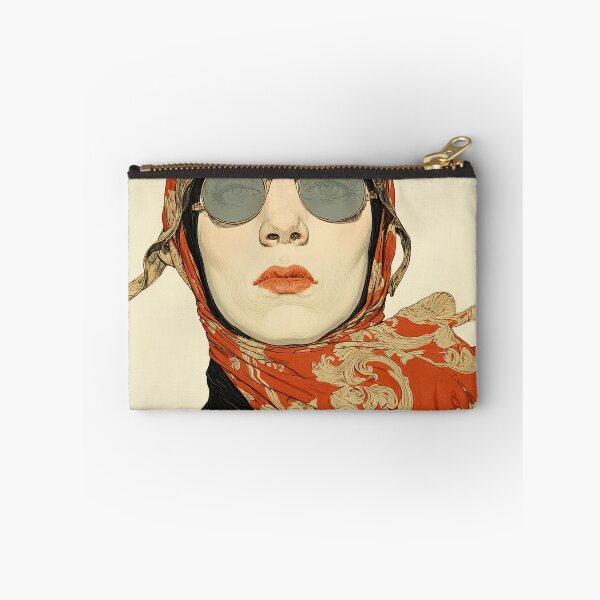 Item preview, The Modern Muse – Retro Aviator Portrait designed and sold by obstinator.