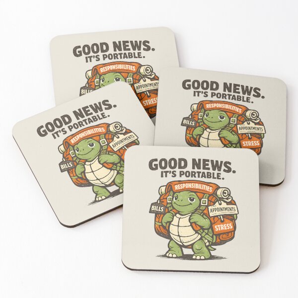 Item preview, Good News It's Portable Funny Turtle Shirt, Adulting Humor Turtle Graphic Tee, Cute Overwhelmed Turtle Design, Responsibilities Backpack Quote Shirt, Relatable Adult Life Gift designed and sold by  MAD's Recreation Studio.