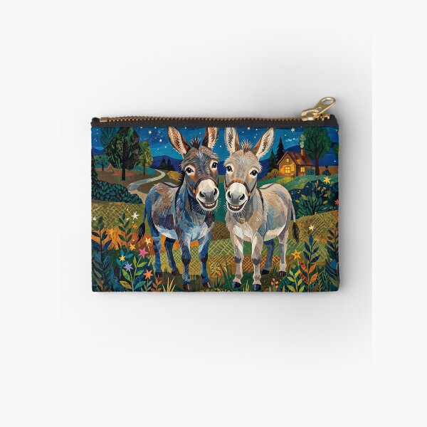 Item preview, Children's Art Two Donkeys Smiling designed and sold by Home Decor Art.