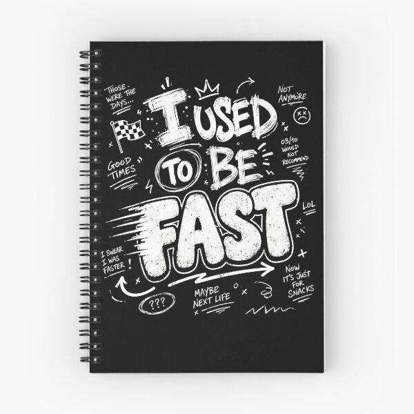 Item preview, I Used to Be Fast Funny Aging Runner Typography T-Shirt designed and sold by ArcaneArtistry.