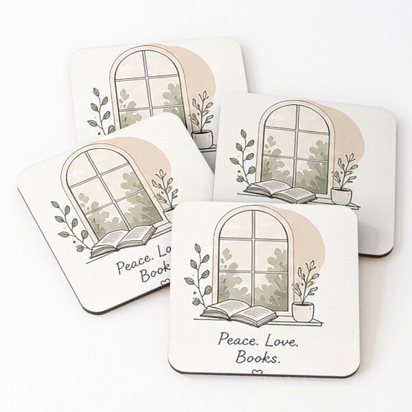 Item preview, Peace Love Books | Cozy Reading Window Minimal Art designed and sold by Sara-Ai.