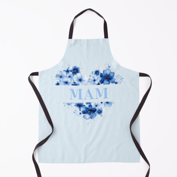 Item preview, Copy of MUM – Blue Floral Heart Watercolor Illustration designed and sold by EmeraldeaArt.
