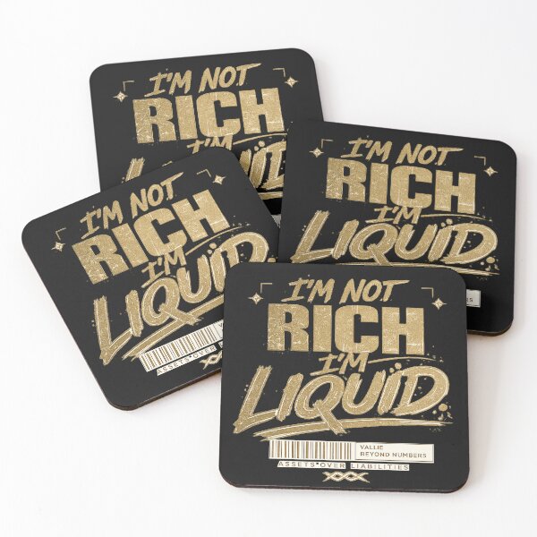 Item preview, I'm Not Rich I'm Liquid Shirt | Luxury Streetwear Money Quote Graphic | Wealth Mindset Typography Tee designed and sold by littlestore.