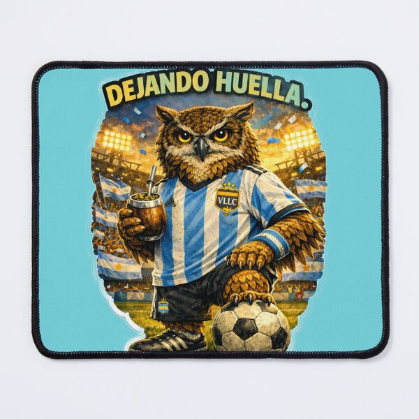 Item preview, ??? LEAVING A MARK – ARGENTINE OWL ⚽ SPORTS MOTIVATIONAL ART VLLC designed and sold by VICTORY LIBERTY .