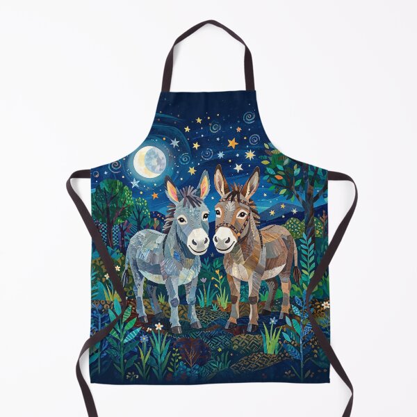 Item preview, Children's Art Two Donkeys Smiling designed and sold by Home Decor Art.