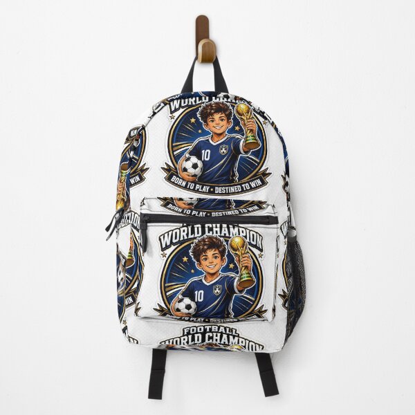 Item preview, Football Champion Boy Mascot Sticker designed and sold by Arts121.