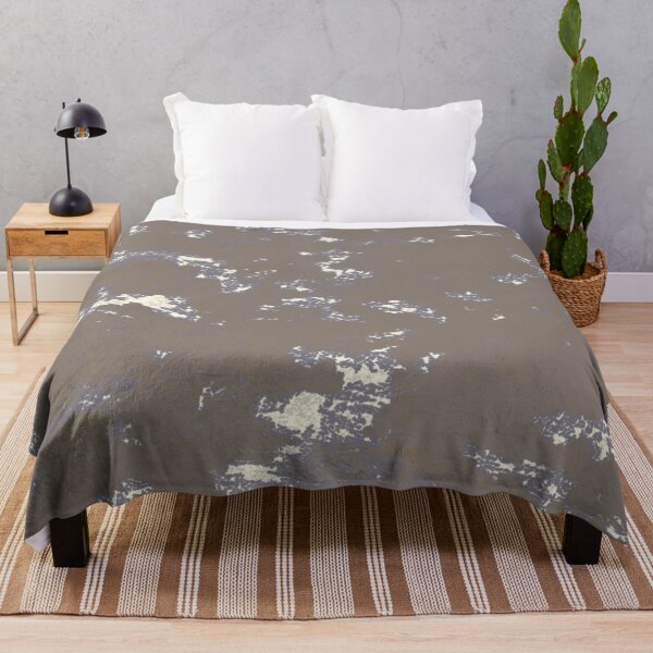 Item preview, Distressed Slate Plaster | Dark Taupe Earthy Wabi-Sabi Throw Pillow designed and sold by Peaceful Lotus Home Design.