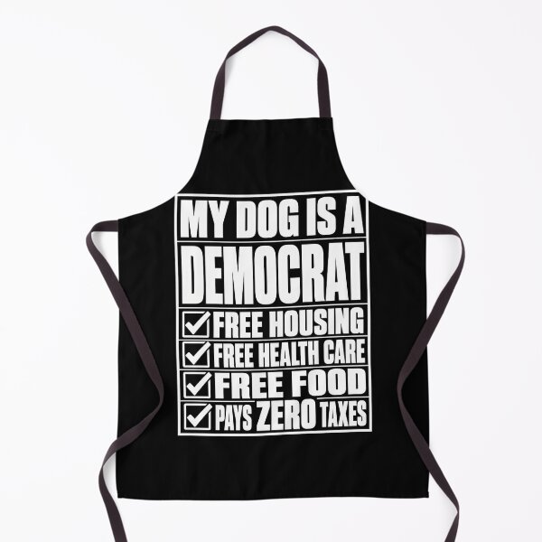 Item preview, My Dog Is a Democrat Funny Political Dog Owner Typography T-Shirt designed and sold by ArcaneArtistry.