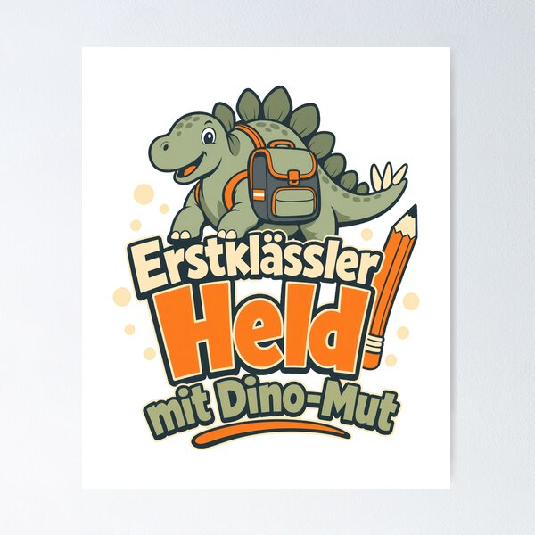Item preview, Dinosaur first day of school, first grader hero with designed and sold by pirminio.