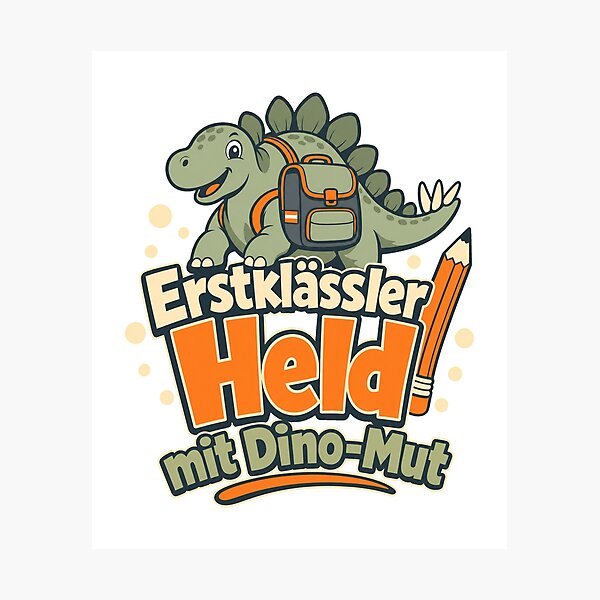 Item preview, Dinosaur first day of school, first grader hero with designed and sold by pirminio.