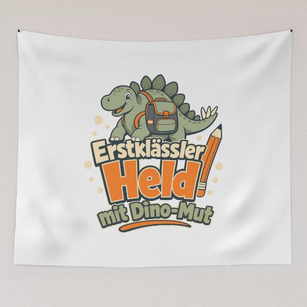 Item preview, Dinosaur first day of school, first grader hero with designed and sold by pirminio.