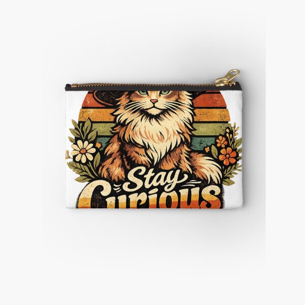 Item preview, Stay curious cat in a hat designed and sold by Tipsy24.