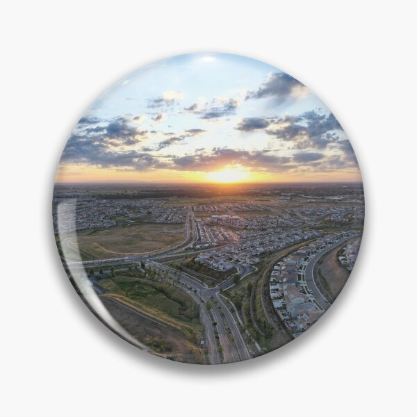 Item preview, California City Sunset Photography – Urban Skyline Golden Hour Wall Art designed and sold by Tempraneo Photo.