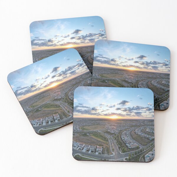 Item preview, California City Sunset Photography – Urban Skyline Golden Hour Wall Art designed and sold by Tempraneo Photo.