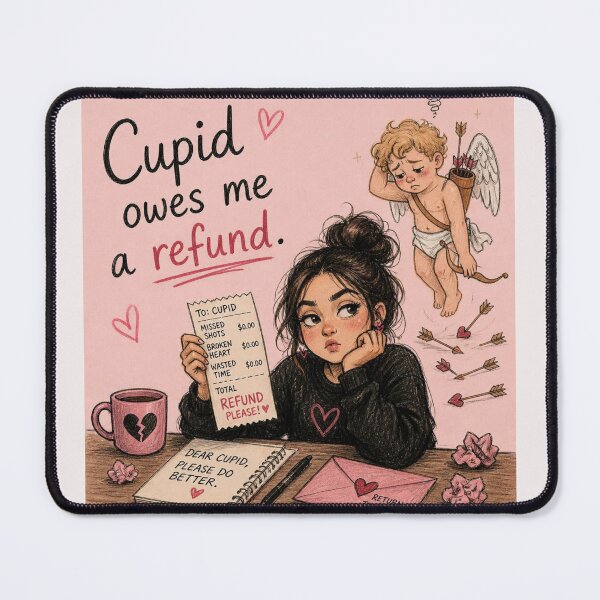 Item preview, Cupid owes me a refund designed and sold by CinemaChronik.