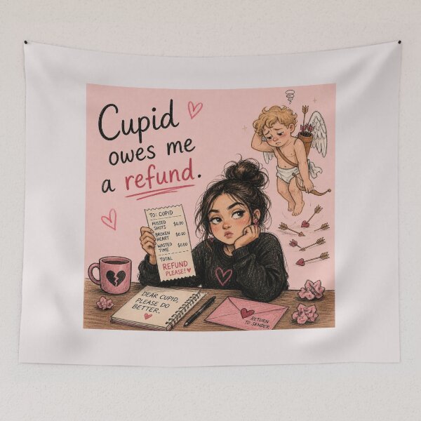 Item preview, Cupid owes me a refund designed and sold by CinemaChronik.