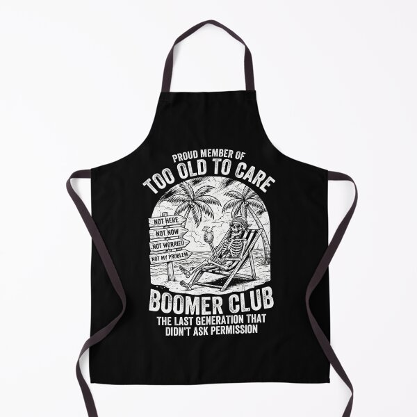 Item preview, Proud Member of the Too Old to Care Boomer Club Funny Retirement Skeleton T-Shirt designed and sold by ArcaneArtistry.