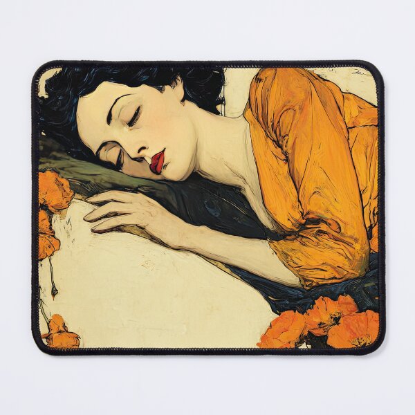 Item preview, Sleeping Among Memories – Vintage Art Nouveau Illustration designed and sold by obstinator.