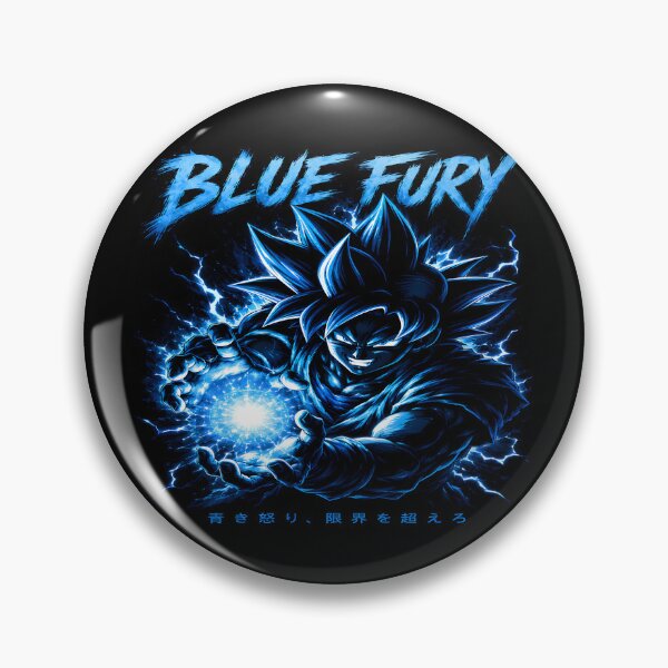 Item preview, Blue Fury- Super Saiyan Goku - DBS Saiyan God- Blue Energy Blast Aesthetic Design designed and sold by Trinidesigns123.