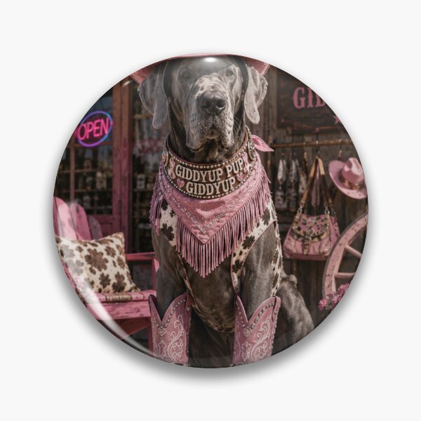 Artikelvorschau, Giddyup Pup Western Cowgirl Great Dane Design entworfen und verkauft von Extremeallie.