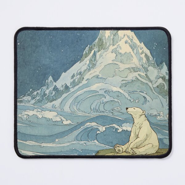Item preview, Arctic Silence – Polar Bear Vintage Art designed and sold by obstinator.