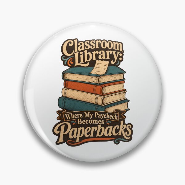Item preview, Classroom Library Teacher Humor designed and sold by pirminio.