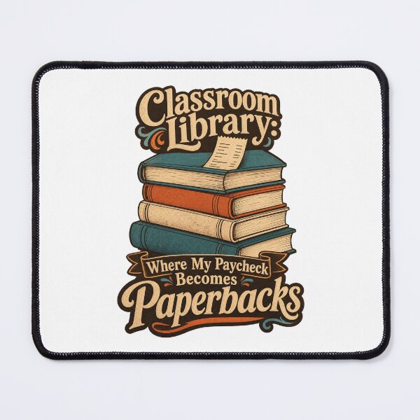 Item preview, Classroom Library Teacher Humor designed and sold by pirminio.