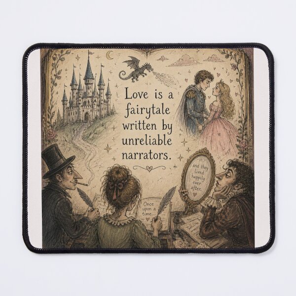 Item preview, Love is a fairytale written by unreliable narrators. designed and sold by CinemaChronik.