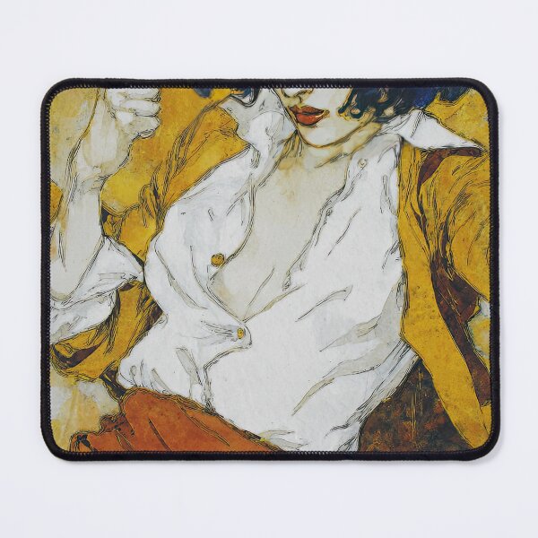 Item preview, Golden Reverie – Art Nouveau Portrait designed and sold by obstinator.
