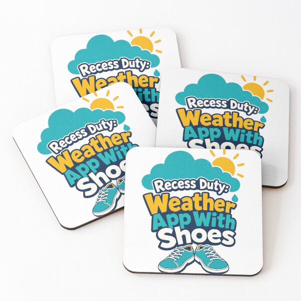 Item preview, Break supervision, weather app with shoes designed and sold by pirminio.