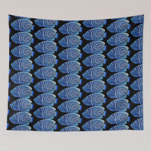 Item preview, Blue Ringed Angel Fish designed and sold by crystallinesoup.