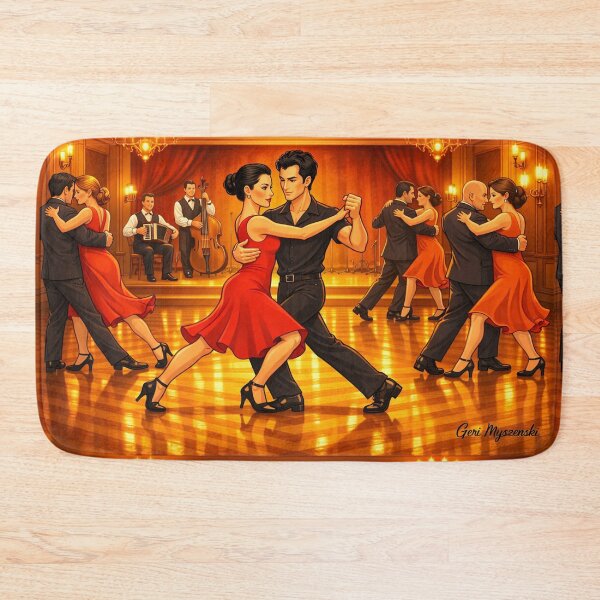 Item preview, Argentine Tango Passion – Golden Dance Hall Glow designed and sold by The Art Queen Of Michigan .