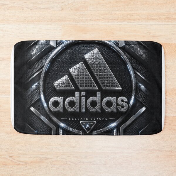 Aperçu de l'œuvre Futuristic 3D metallic sports emblem with chrome finish Adidas Style créée et vendue par JcAbstractArt.