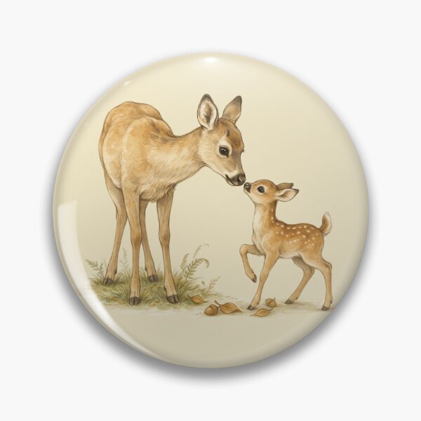 Item preview, Whimsical Deer Family Watercolor Illustration designed and sold by WikaKowalczyk.