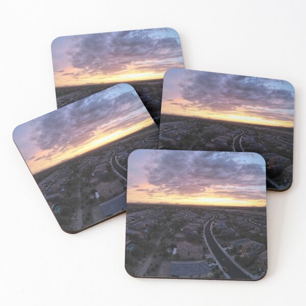 Item preview, Arizona Sunset Photography – Desert Neighborhood Golden Hour Wall Art designed and sold by Tempraneo Photo.