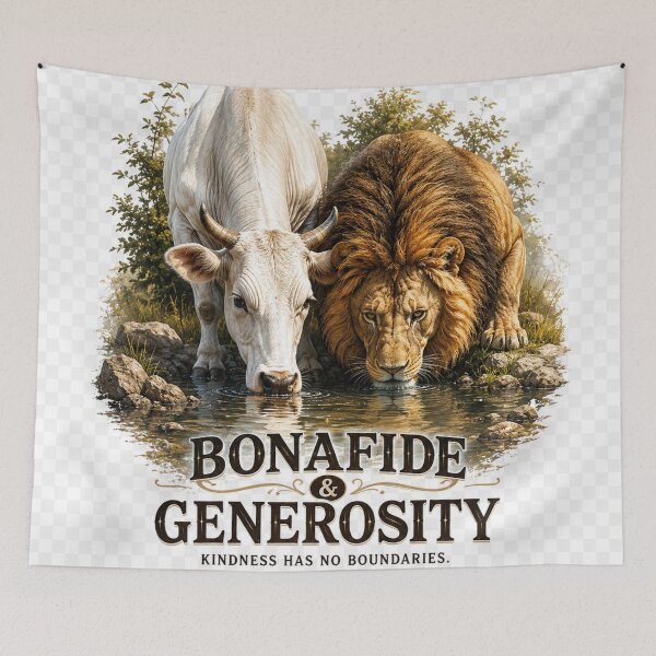 Item preview, Lion and cow unity designed and sold by urbanshop7.