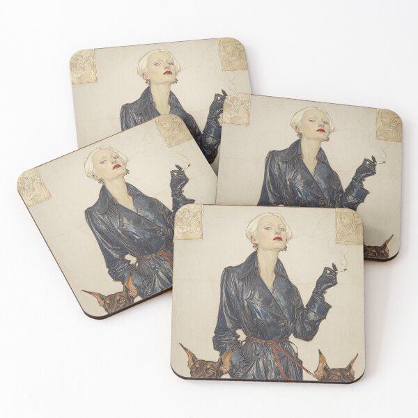 Item preview, Midnight Elegance  – Art Nouveau Portrait designed and sold by obstinator.